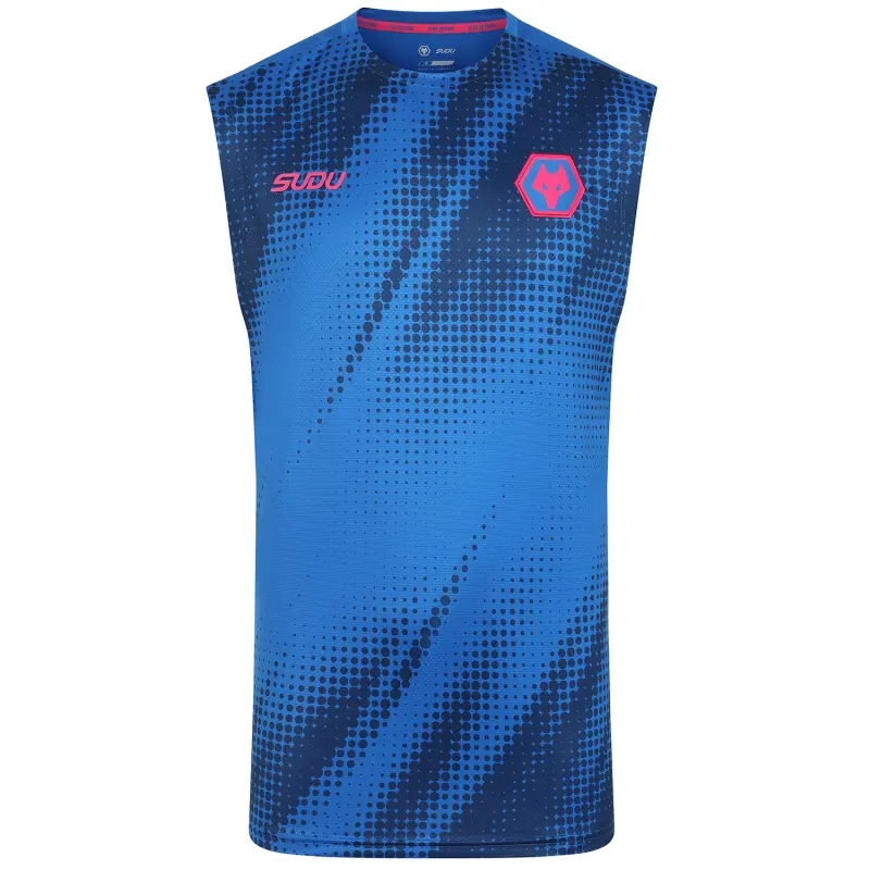 Wolverhampton Wanderers Store | Shop Official 2025-26 Players Training Vest – Blue Wolves Gear